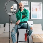 Large Ring Light 18 Inch Selfie LED Video Lamp With Tripod Stand Phone Clip For YouTube Live Light Photo Photography Studio