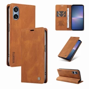 Leather Wallet Flip Case For Sony Xpevia 5 10 1 V IV III Luxury Magnetic Stand Retro Phone Bag On or Xpevia 5 V 10 III IV Cover