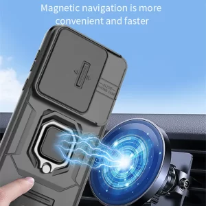 Slide Camera Funda For Huawei Pura 70 Ultra Case For Huawei Pura 70 Pro + Plus Pura70 70Ultra Magnetic Ring Stand Protect Cover