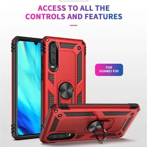 for Huawei P30 Case Magnet Car Ring Stand Holder Cover for Huawei P30 HuaweiP30 ELE-L29 ELE-L09 ELE-L04 Silicone Bumper Coque