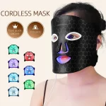 1200mAh Silicone LED Mask 7 Colors Light Therapy Face Mask Skin Rejuvenation Anti-Wrinkle 110 LEDs Phototherapy Beauty Mask