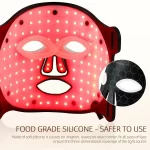 1200mAh Silicone LED Mask 7 Colors Light Therapy Face Mask Skin Rejuvenation Anti-Wrinkle 110 LEDs Phototherapy Beauty Mask