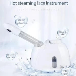 Ozone Facial Steamer Warm Mist Humidifier for Face Deep Cleaning Vaporizer Sprayer Salon Home Spa Skin Care Whitening