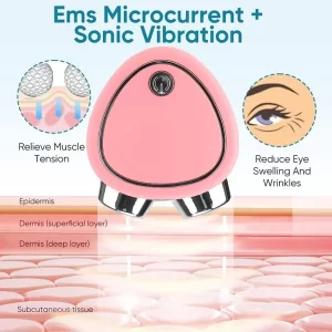 EMS Face Lifting Device Facial Microcurrent Roller Massage Sonic Vibration Skin Tightening Rejuvenation Anti Wrinkle Beauty Care