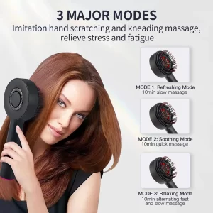 Electric Vibration Massage Comb Portable Hair Follicle Comb Scalp Oil Liquid Applicator Head Massager Hair Growth Anti Loss Care