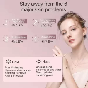 Face Steamer Nano Mist Sprayer Facial Steamer Cold & Hot Nebulizer Facial Sauna Humidifier For Pores Cleansing Moisturizing SPA