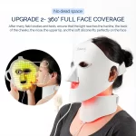 Foreverlily Face Neck Silicone LED Mask 7 Colors Light Photon Red Light Therapy Flexible Facial Beauty Mask Skin Care Anti-Ance