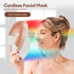Foreverlily Mascarilla facial LED Wireless 7 Colors Photon Skin Care Beauty Machine Masque pour le visage