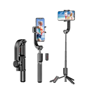 Waterproof Rotating Motion Selfie Stick Black