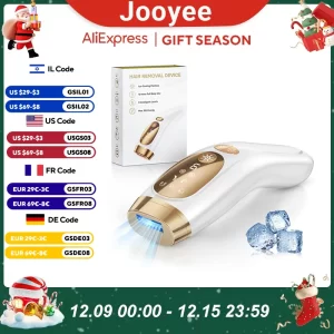 IPL Hair Removal Unlimited Flashes Laser Ice-Cooling Painless Whole Body Treament Safe & Effecctive Home Beauty Device Men Women