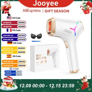 Jooyee Laser Hair Removal AI06 IPL Hair Removal Dual Flashes Mode Effective & Powerful Hair Removal Home Treament for Women Men