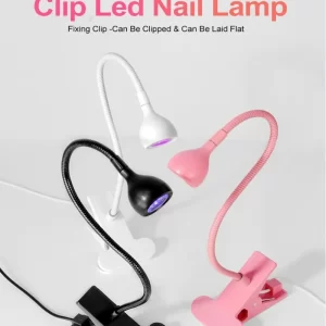LED Nail Lamps 3W Flexible Gooseneck Lamp Quicky Dry Nail Manicure Dryer Gel Polish Curing Light for Gel Nails