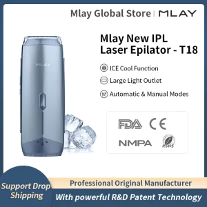 Mlay T18 ICE Cooling Hair Removal Device With Unlimited Shots Permanent IPL Laser Home Use Painless Epilator For Women Men