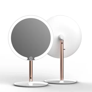 New Three Color Makeup Mirror With LED Light Adjustable Smart Lighting Makeup Mirror Dressing Desktop Touch Screen Mirror