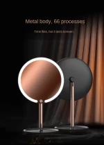 New Three Color Makeup Mirror With LED Light Adjustable Smart Lighting Makeup Mirror Dressing Desktop Touch Screen Mirror