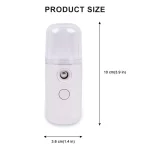 Portable Mini Facial Steamer Bottle USB Nano Mister Spray Face Mist Sprayer Deep Hydrating Face Nebulizer Skin Care Beauty Tool