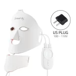 Foreverlily Face Neck Silicone LED Mask 7 Colors Light Photon Red Light Therapy Flexible Facial Beauty Mask Skin Care Anti-Ance
