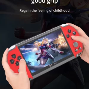X7Plus Handheld Game Console 5.1Inch HD Screen Portable Audio Video Player Classic Play Built-in15000+ Free Games