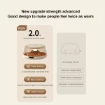 USB Thermostatic Heating Coaster 4 Temperature Settings Home Heating Coaster Electric Beverage Warmer for Home Office Desk