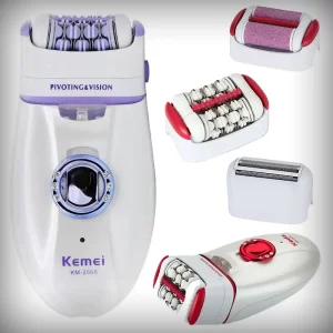 3in1 Electric Women Epilator Female Shaver Leg Body Hair Removal Lip Chin Depilatory Lady Bikini Trimmer Facial Hair Remover