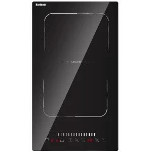 Karinear Induction Cooktop 2 Burners, 3500W, 12” Built-in Induction Stovetop with combined Zone, Safety Lock, Timer, Pause