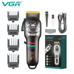 VGR Professional Hair Clipper Electric Beard and Hair Trimmer For Men Haircut Set Hair Cutting Machine Rechargeable V-699/V-971