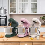 1pc Stand Mixer, 5L Tilt-Head Electric Household – 1300W 6+P electric blender, Food Beater And Butter Beater, EC Plug
