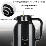 1300ml 12V/24V Portable Electric Water Kettle Car Heating Cup Stainless Steel Water Warmer Bottle Car Kettle Electric