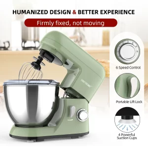 UK Plug，1pc Stand Mixer, 4L Tilt-Head Electric Household Stand Mixer – 1300W 6+P Speed,Food Beater And Butter Beater