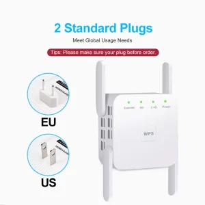 1200Mbps Wifi Amplifier 5G Wireless WiFi Repeater Signal Wifi Extender Network Wi fi Booster 5 Ghz Long Range Wi-fi Repeater