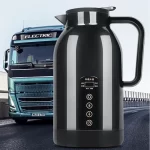 1300ml 12V/24V Portable Electric Water Kettle Car Heating Cup Stainless Steel Water Warmer Bottle Car Kettle Electric