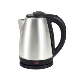 2L Stainless Steel Electric Kettle Silver Gray Base Separation Desion Rust-resistant Durable for Home Office During Travel