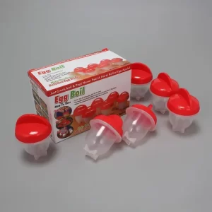 6pcs/set Egg Cooker Flexible Silicone Kitchen Boiled Pack Egg Poachers Separator Steamer Egg Mold Cup Cooking Gadgets Tool