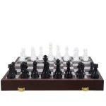 High-Grade Collection Folding Acrylic Material Magnetic Chess Backgammon Two-in-One Chessboard Ornament Gifts
