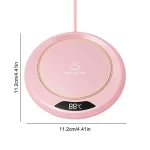 USB Coffee Mug Warmer 3 Temperature Setting Electric Beverage Warmer Coffee Warmer Plate for Hot Coffee Tea and Milk
