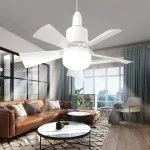 1Pc LED 30W Ceiling Fan Light E27 With Remote Control For Dimming Suitable For Living Room Study Household Use