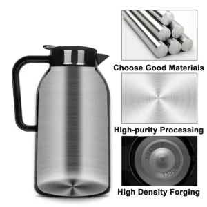 1300ml 12V/24V Portable Electric Water Kettle Car Heating Cup Stainless Steel Water Warmer Bottle Car Kettle Electric