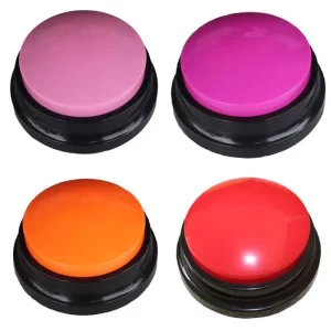 Plastic  Dog Training Speaking Button Recordable Dog Buttons  Recordable Training Buzzers Puppy Speech Training Button