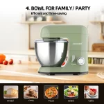 UK Plug，1pc Stand Mixer, 4L Tilt-Head Electric Household Stand Mixer – 1300W 6+P Speed,Food Beater And Butter Beater