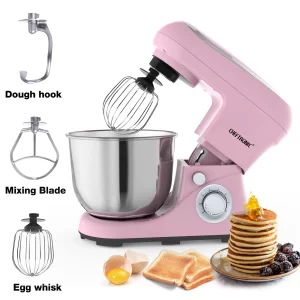 1pc Stand Mixer, 5L Tilt-Head Electric Household – 1300W 6+P electric blender, Food Beater And Butter Beater, EC Plug