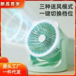 Hot-selling new circulation fan desktop household small fan dormitory portable multi-functional beauty fill light USB fans