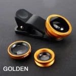 3 In 1 Macro 0.67x Wide Angle Fish Eye Lens Universal Mobile Phone Camera Fisheye Lenses For IPhone Macbook Laptops Accessories