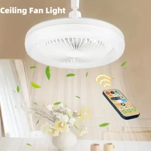 Smart 2 In 1 Ceiling Fan With Remote Control Lighting E27 Conversion Base  Lighting Base Suitable for Bedroom and Living