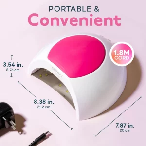SUNUV SUN2C 48W Nail Lamp UV Lamp SUN2 Nail Dryer for UVLED Gel Nail Dryer Infrared Sensor with  Rose Silicone Pad Salon Use