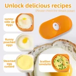 Joie Egg Poacher Double Microwave Egg Poacher Egg Cooker Fried Egg Box Breakfast Steamed Egg Box Egg Tools Kitchen tool eggy