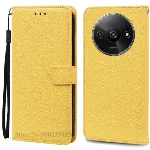 For Redmi A3 Case Leather Wallet Flip Case For Xiaomi Redmi A3 Cover Protective Fundas Coque For Xiaomi Redmi A3 A 3 Phone Case