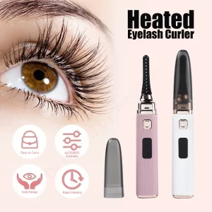 Rechargeable Heated Eyelash Curler Electric Mini Hot Eyelash Curler,Heated Lash Curler