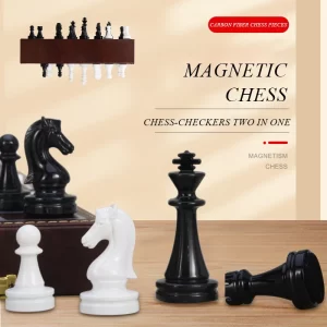 High-Grade Collection Folding Acrylic Material Magnetic Chess Backgammon Two-in-One Chessboard Ornament Gifts