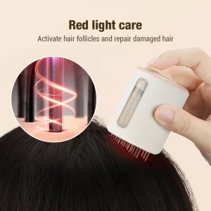 Micro-current Vibration Massage Comb Electric Scalp Oil Liquid Applicator Red Light Head Massage Essential Oil Delivery Comb