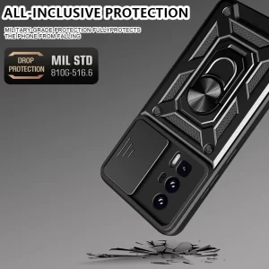 Shockproof Armor Case For Xiaomi Mi Poco F5 Pro 5G Car Holder Phone Cover For Mi Poco F5 5G Camera Lens Protection Fundas